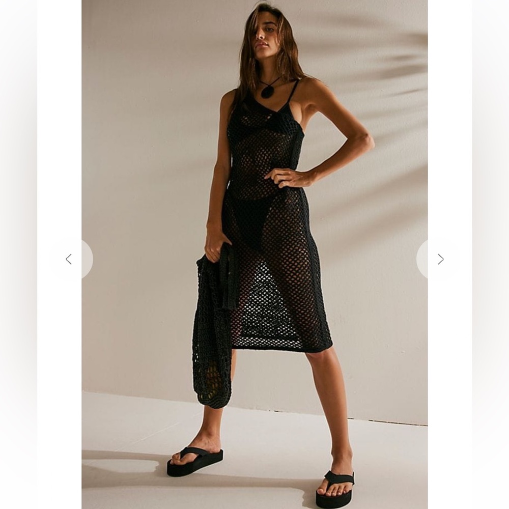 Crochet midi dress